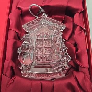 Waterford Crystal Bless Our Home Christmas Ornament 2011